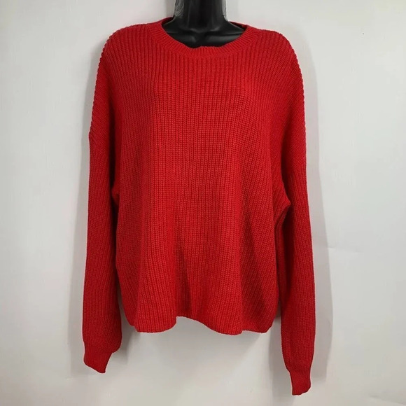 BP Nordstrom Women's Cleo Crop Cotton Blend Crewneck Sweater Size 4X NWT - Picture 1 of 11